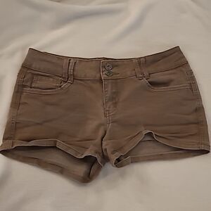 Beebop girls sz 7 brown denim shorts